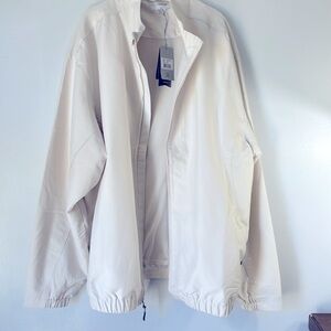 Cutter & Buck Ivory Zippered Jacket Size 2XT Lightweight Zippered Front Pockets